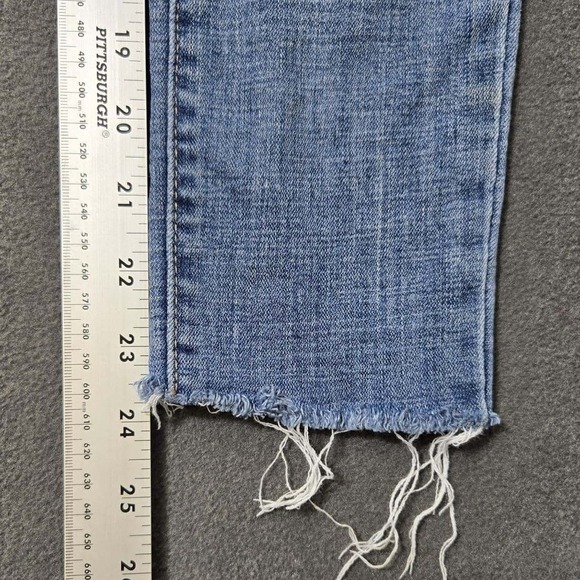 Levi's 721 High Rise Skinny Stretch Blue Levis Jeans Women's Size 25 X 24 Y2K - Picture 7 of 11